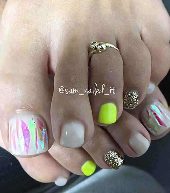 toe nail designs for spring