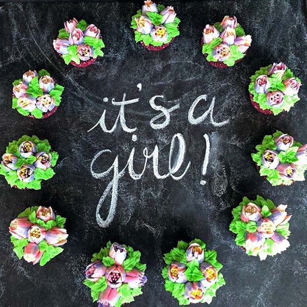 Cute It's a Girl Cakes for Gender Reveal