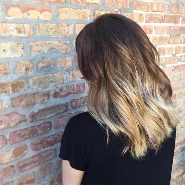 Blonde Beach Wave Ombre for Brunettes