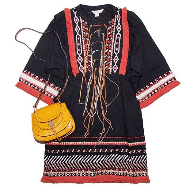 Embroidered Tunic for Spring and Summer