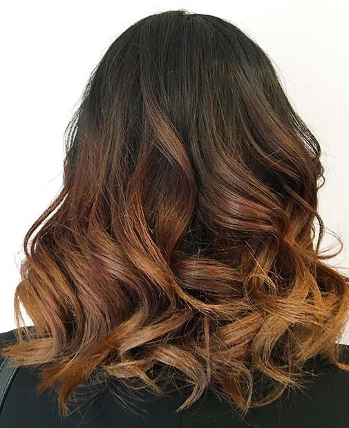 Dark Ombre With Light Brown for Brunettes