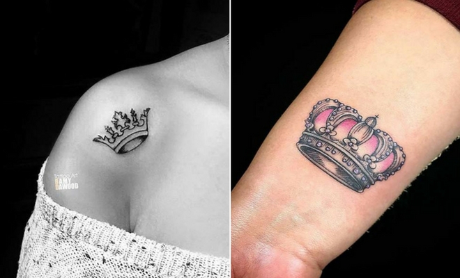 43 Creative Crown Tattoo Ideas for Women  StayGlam