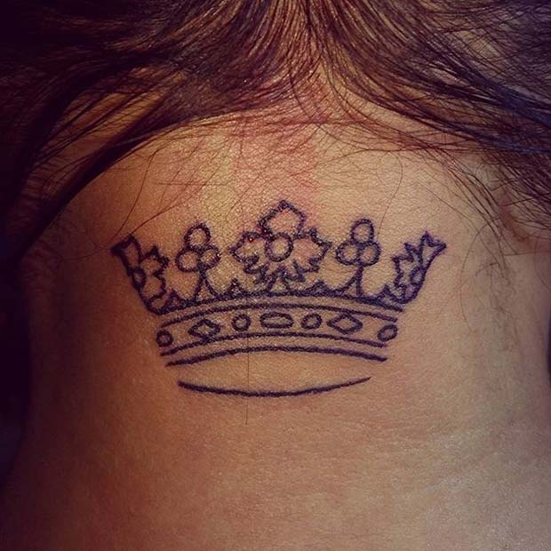 Simply Inked King  Queen Crown Temporary Tattoo