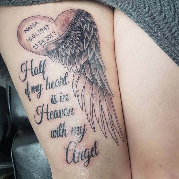 23 Emotional Memorial Tattoos to Honor Loved Ones crazyforus