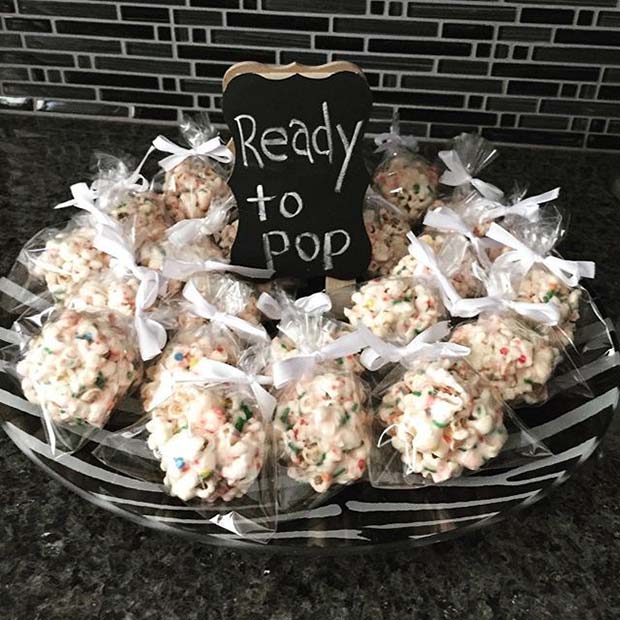 Ready to Pop Popcorn Prize for Baby Shower