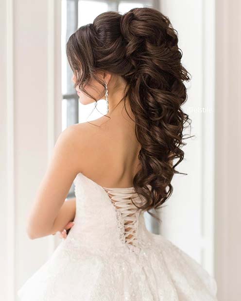 23 Gorgeous Half Up Wedding Hair Ideas - StayGlam