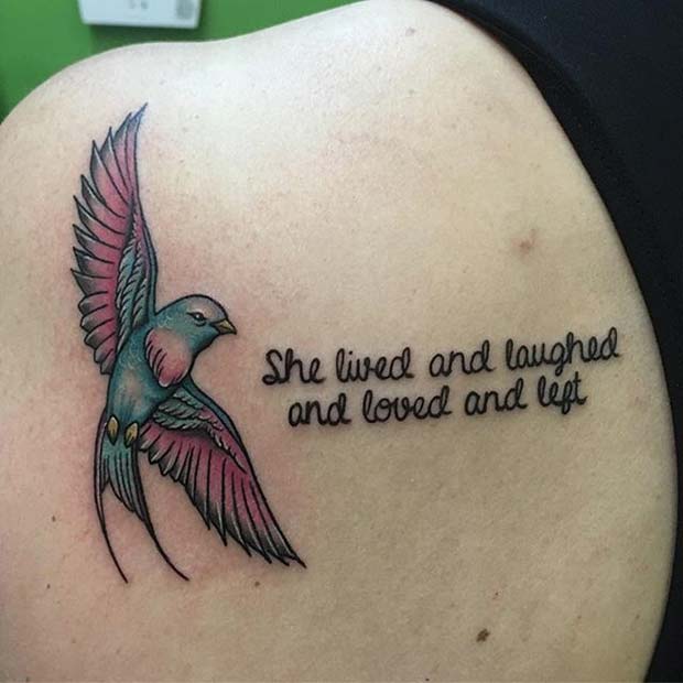 My mother always had beautiful handwriting and wrote this at the end of  every single card and letter She passed in October Done by Greg Duthie at  Dead Gods Tattoo in Tigard