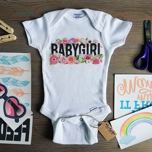 Onesie Decorating Kit for Baby Shower Game Idea