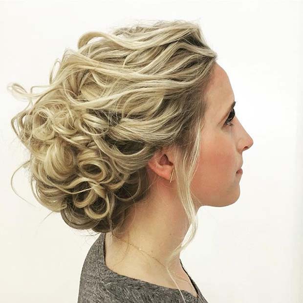 Curled Updo for Bridesmaid Hair Ideas 
