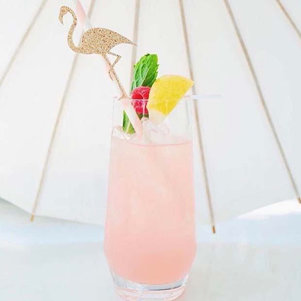Pink Flamingo Cocktail for Girly and Delicious Summer Cocktails 