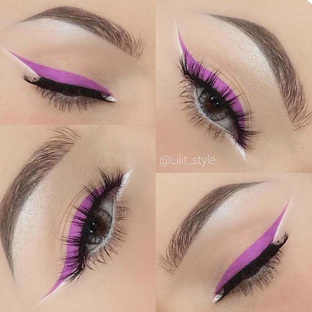 Vibrant Eyeliner for Summer Makeup Ideas 