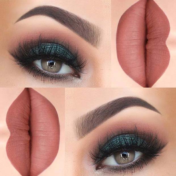 Dramatic Dark Green for Summer Makeup Ideas 