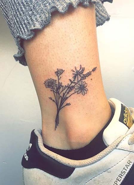 23 Beautiful Flower Tattoo Ideas for Women - StayGlam
