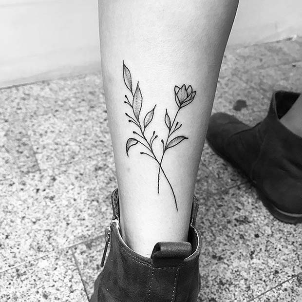 flower tattoo ideas simple