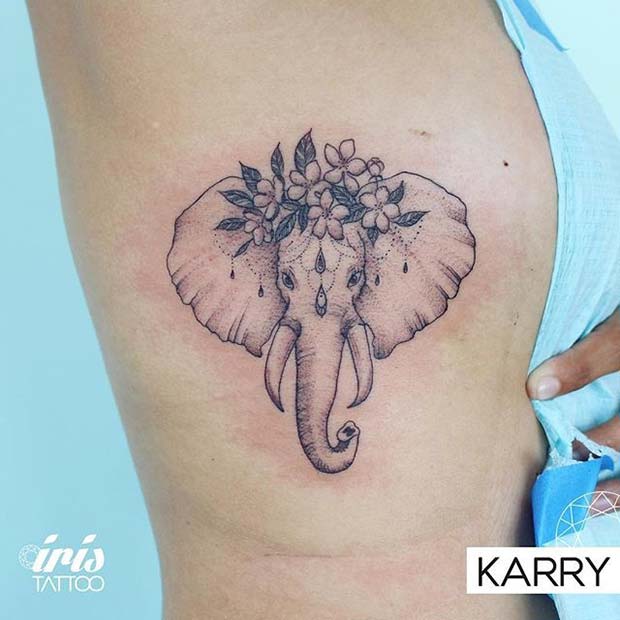 Delicate Elephant Ink for Elephant Tattoo Ideas