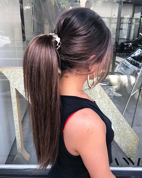 Accessorized Ponytail for Elegant Ponytail Hairstyles 