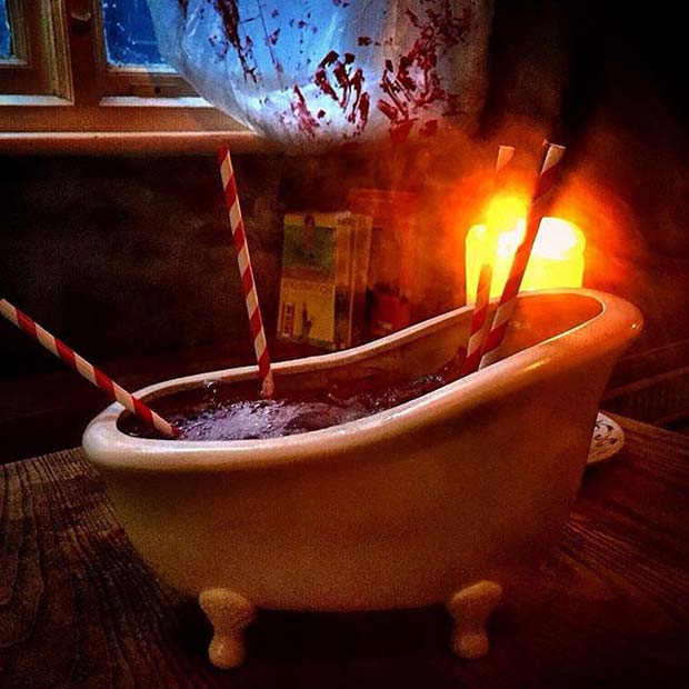 Blood Bath Cocktail for Halloween Party Drinks