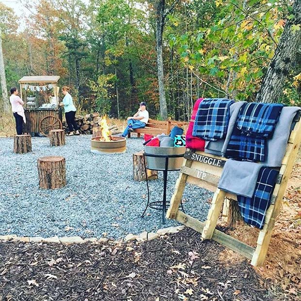 Fall Fire Pit for Fall Wedding Ideas 