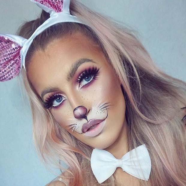 Beautiful Bunny for Cute Halloween Makeup Ideas 