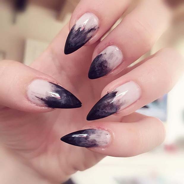 Witch Manicure for Halloween Nail Designs 