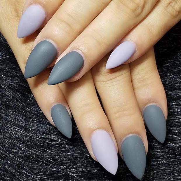 Grey Matte Shades for Matte Nail Designs for Fall