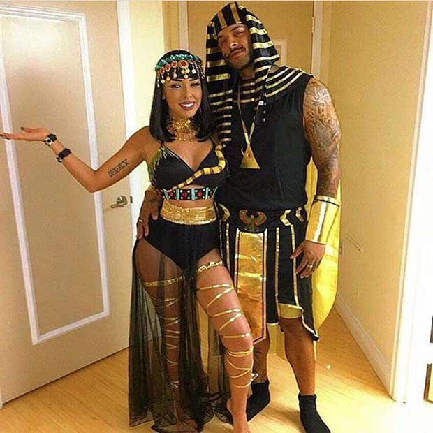 Ancient Egyptian Couple for Halloween Costume Ideas for Couples