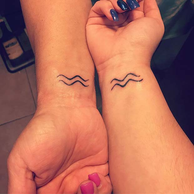 Matching Star Sign Tattoos for Popular Mother Daughter Tattoos