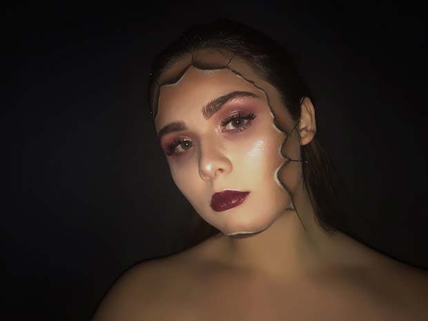 Illusion Halloween Makeup for Easy, Last-Minute Halloween Makeup Looks