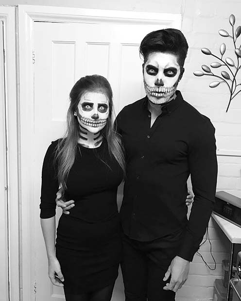 Spooky Skeletons for Scary Halloween Costume Ideas for Couples