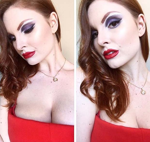 Jessica Rabbit Makeup for Easy, Last-Minute Halloween Makeup Looks