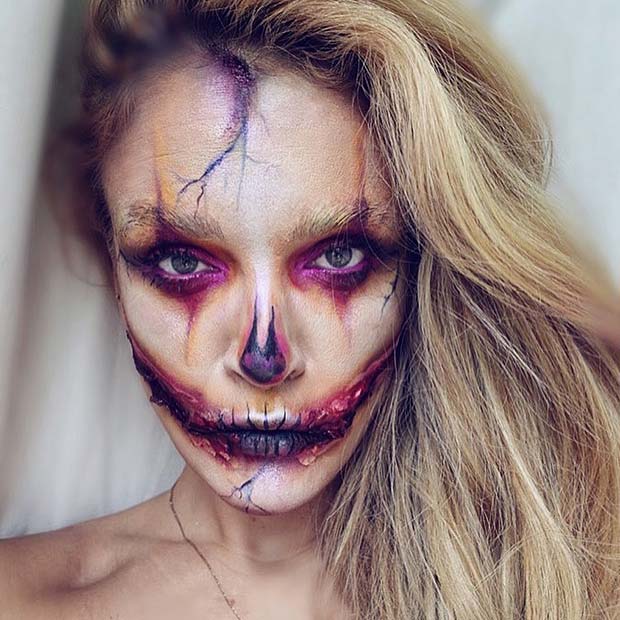 Creepy Skeleton Makeup for Skeleton Makeup Ideas for Halloween