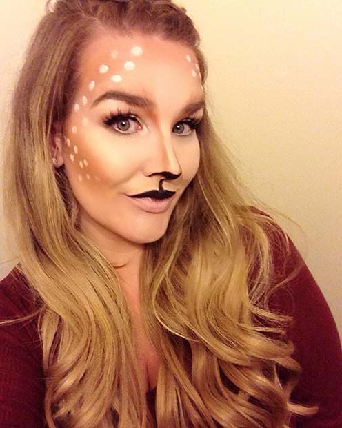 Deer Makeup for Easy, Last-Minute Halloween Makeup Looks