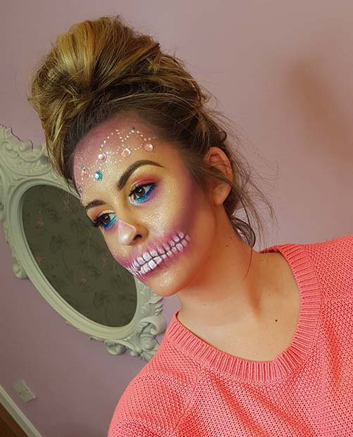 Cute Skeleton Makeup for Skeleton Makeup Ideas for Halloween