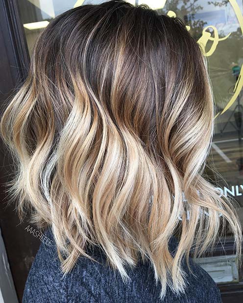 Light Blonde Balayage Lob for Lob Hairstyles for Fall and Winter