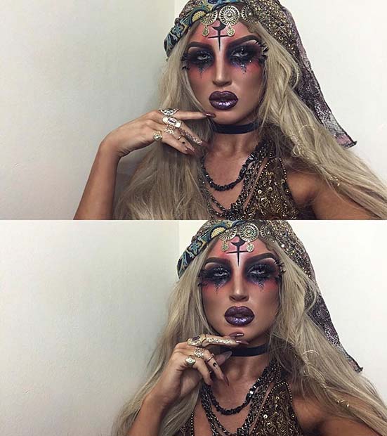 Fortune Teller Makeup for Unique Halloween Makeup Ideas to Try