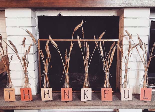 Thanksgiving Wheat Decoration for Simple and Creative Thanksgiving Decorations