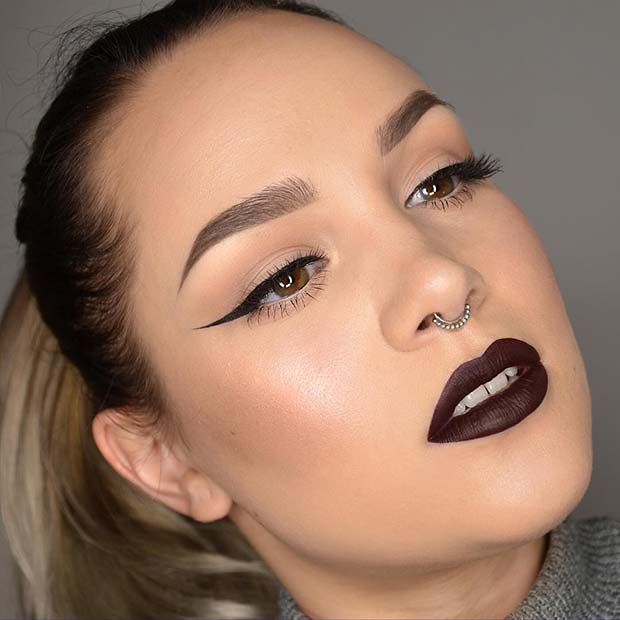 Autumnal Dark Makeup for Makeup Ideas for Thanksgiving Dinner