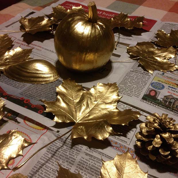 Gold Thanksgiving Crafts for Thanksgiving Crafts