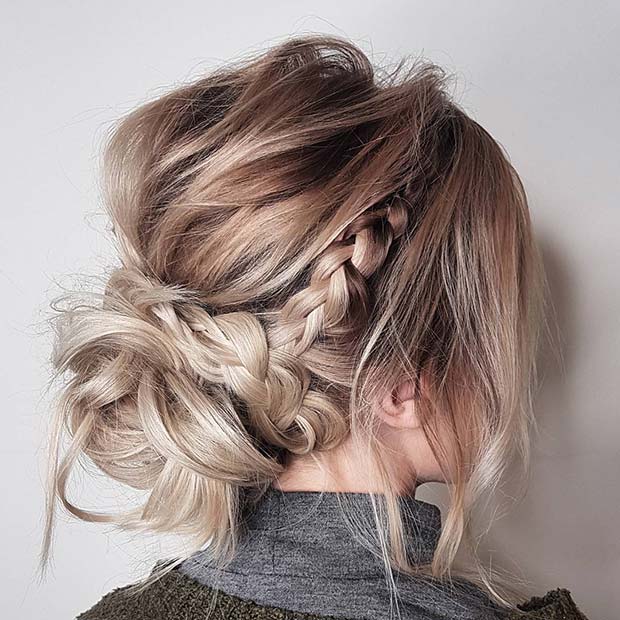 21 Beautiful Braided Updo Ideas for the Holidays - crazyforus