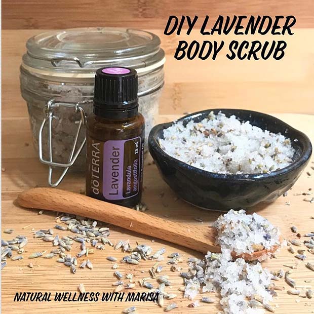 Lavender Body Scrub for DIY Christmas Gift Ideas