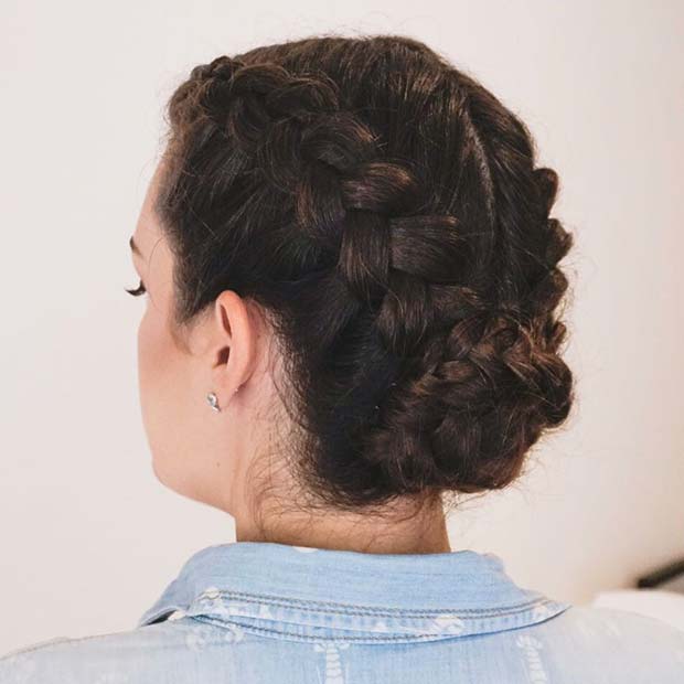 Boxer Braid Bun for Beautiful Braided Updos