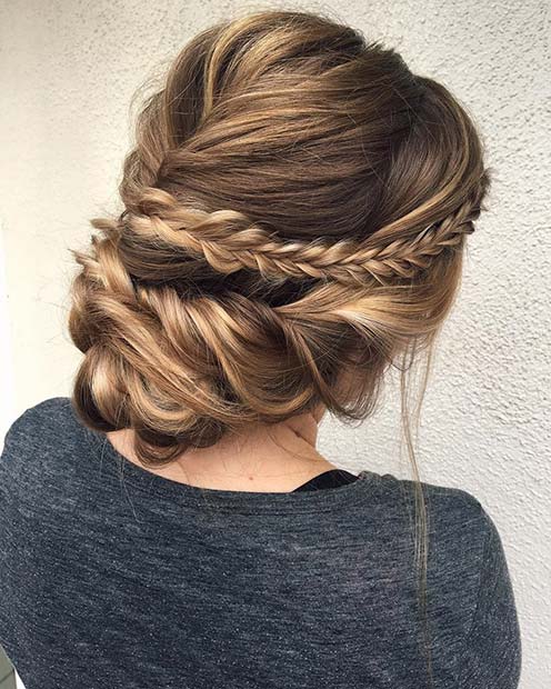 Soft and Romantic Braided Updo for Beautiful Braided Updos
