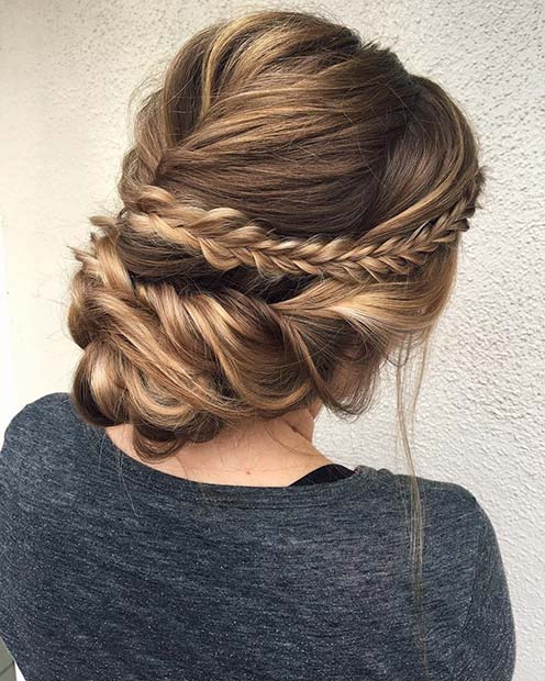 Updo Hairstyles For Braids