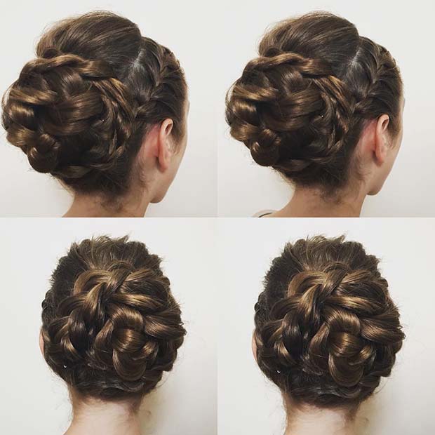 Braided Bun for Beautiful Braided Updos