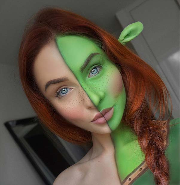 Fun Princess Fiona Makeup for Unique Halloween Makeup Ideas to Try