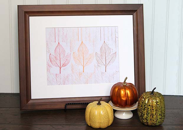 Cute Leaf Art for Simple and Creative Thanksgiving Decorations