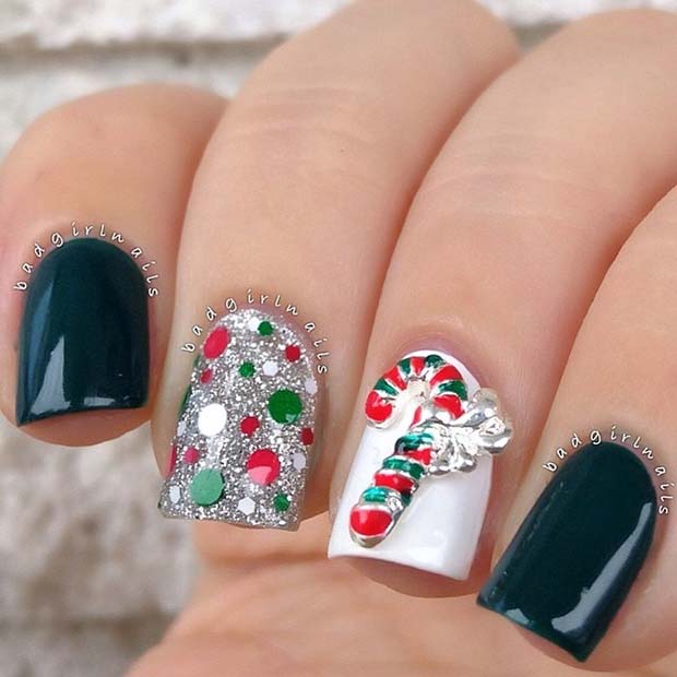 29 Festive Christmas Nail Art Ideas - StayGlam