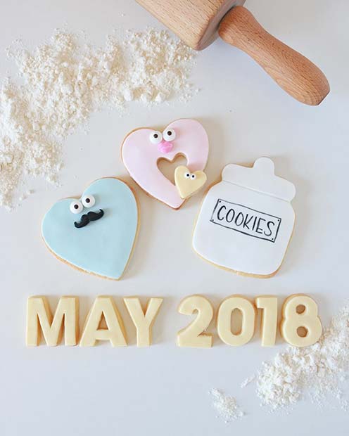 Pregnancy Announcement Cookies