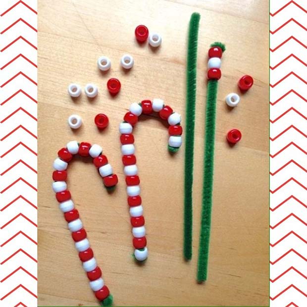 Beaded Candy Canes