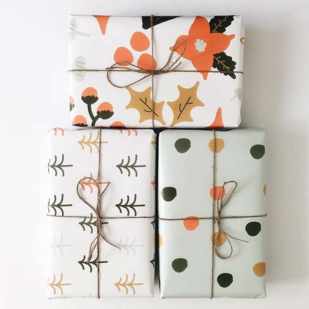 Cute Patterned Gift Wrapping Ideas